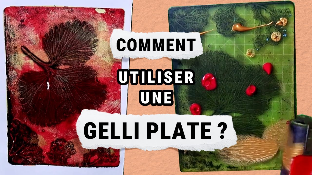 Imprimer avec une GELLI PLATE : 2 Techniques FACILES !
