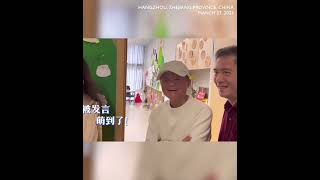 Alibaba founder Jack Ma has returned to China visiting the Hangzhou Yungu School in his hometown