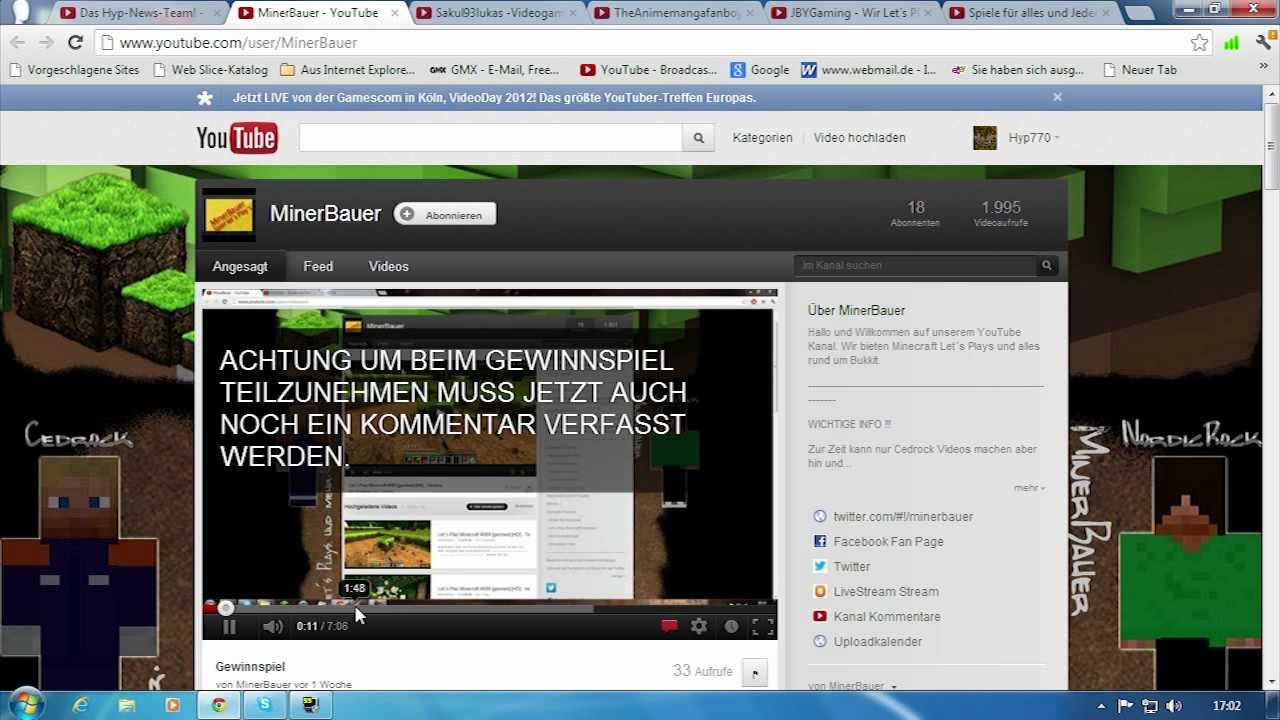 Hyp770 "Kanalnews" vom 19.08.2012