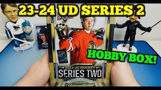 Connor Bedard mánie žačíná! 🔥 23-24 UD SERIES 2 Hobby Box! Hokejové kartičky NHL!