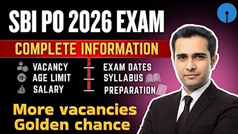 SBI PO Notification 2026🔥| SBI PO Exam date, Vacancy, Qualification, Salary, Age, Eligibility #sbi 