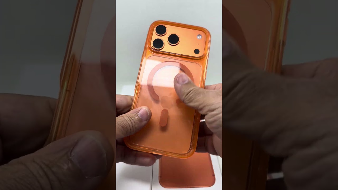 Which case goes with iPhone 17 Pro Max? “C” Clear or “O” Orange