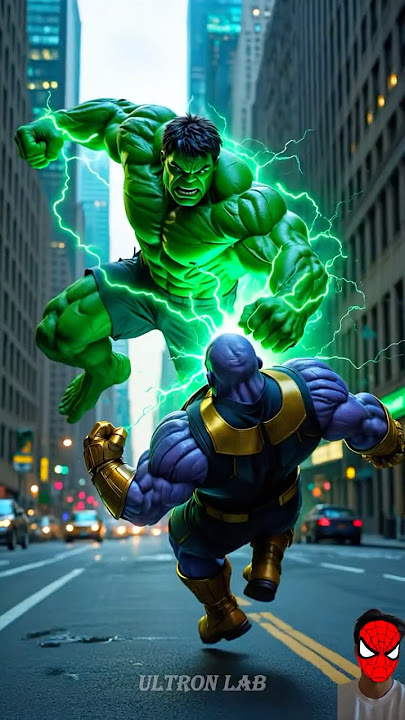 Hulk vs Thanos | Spider-Man's Defeat Avenged!!😱😱 #spiderman #hulk #marvel