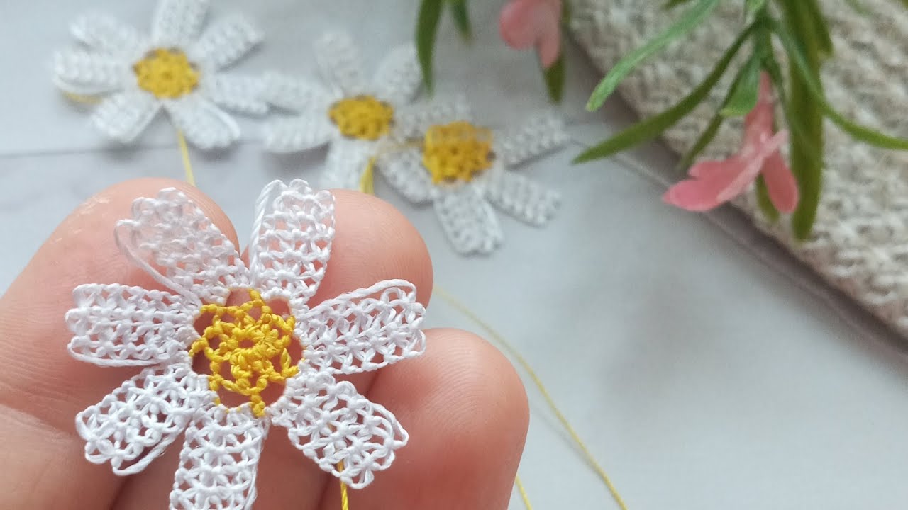 Püf noktalarıyla #papatya #iğneoyası 20.model