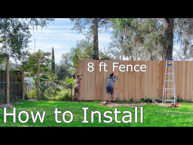 8 Foot Wood Privacy Fence