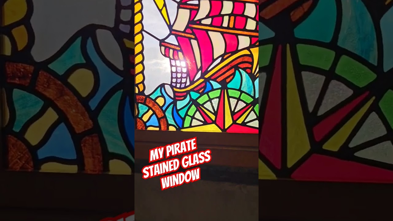 My Pirate Stained Glass Window 