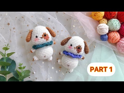 Video ???? CROCHET LITTLE DOG KEYCHAIN (1/2) | Móc Con Chó Làm... - youtube