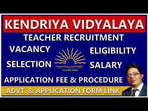 KENDRIYA VIDYALAYA II TEACHER & STAFF RECRUITMENT 2026  II PGT II TGT II PRT II KVS GC CRPF SILIGURI