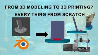 3D Printed Mobile Supporter | 3D Modeling to 3D Print | Blender Tutorial | Beginner Level