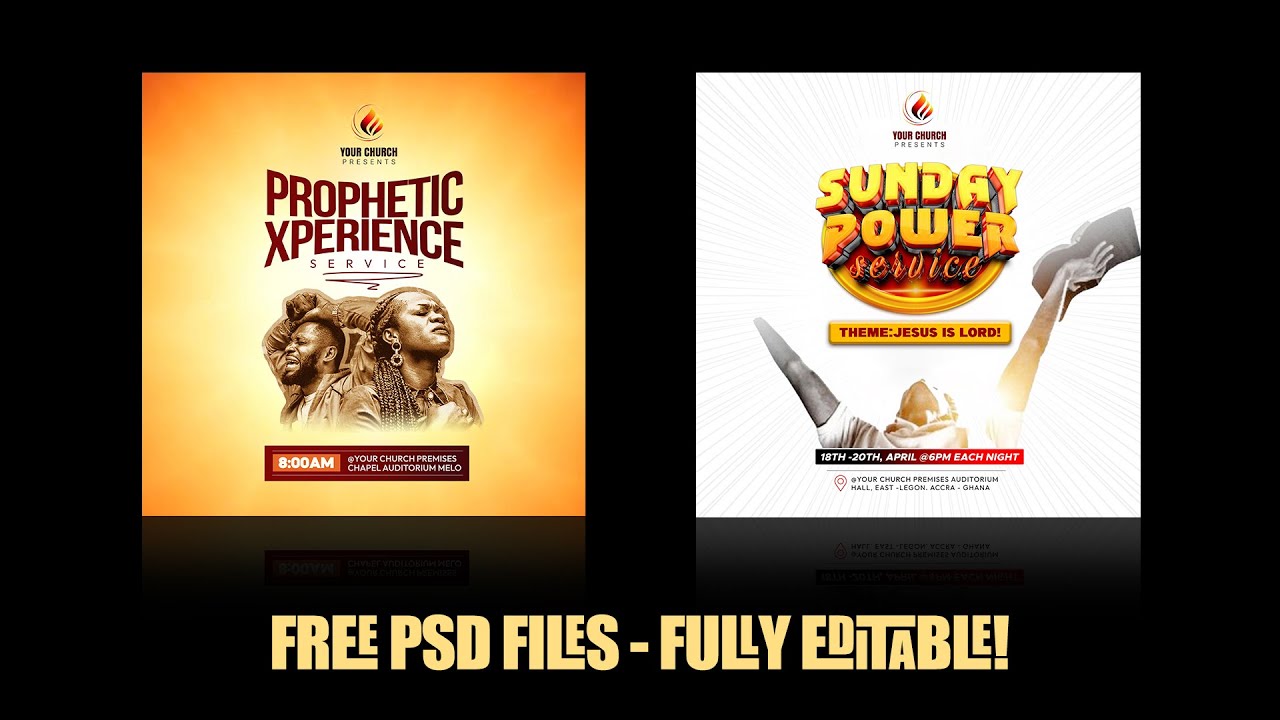 FREE PSD Church Flyer Files - Fully Editable | WORD: He is coming! (Revisited)