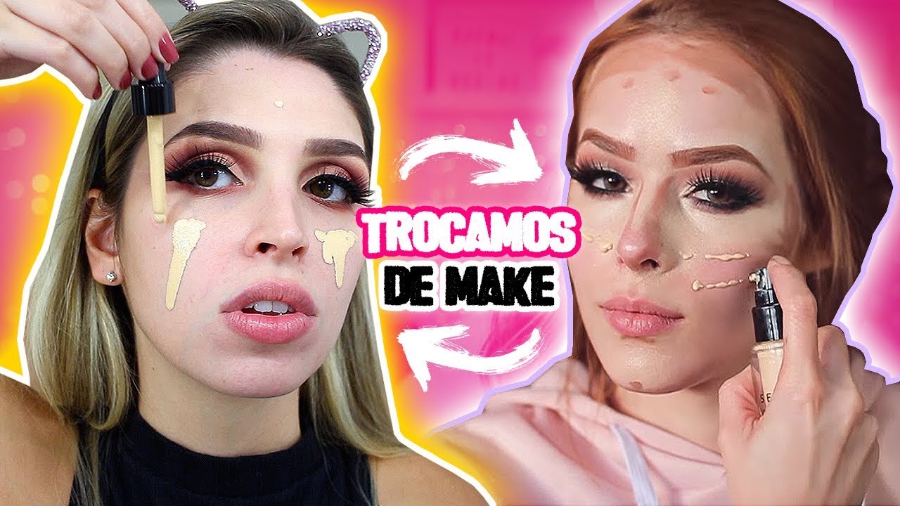 TROQUEI DE MAKE COM A CARLA BEATTRIZ! | Julia Tedesco Ft. Carla Beattriz