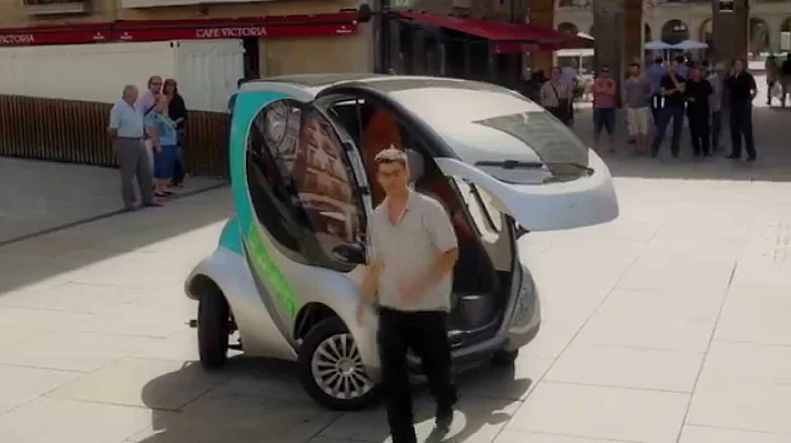 Hiriko folding electric car - full demo - DayDayNews