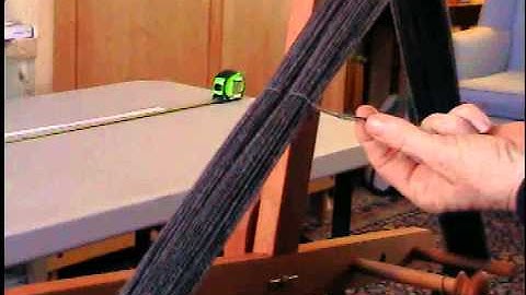 Tying a Skein, Determining Yardage of Handspun Yarn and Measuring Wraps per Inch