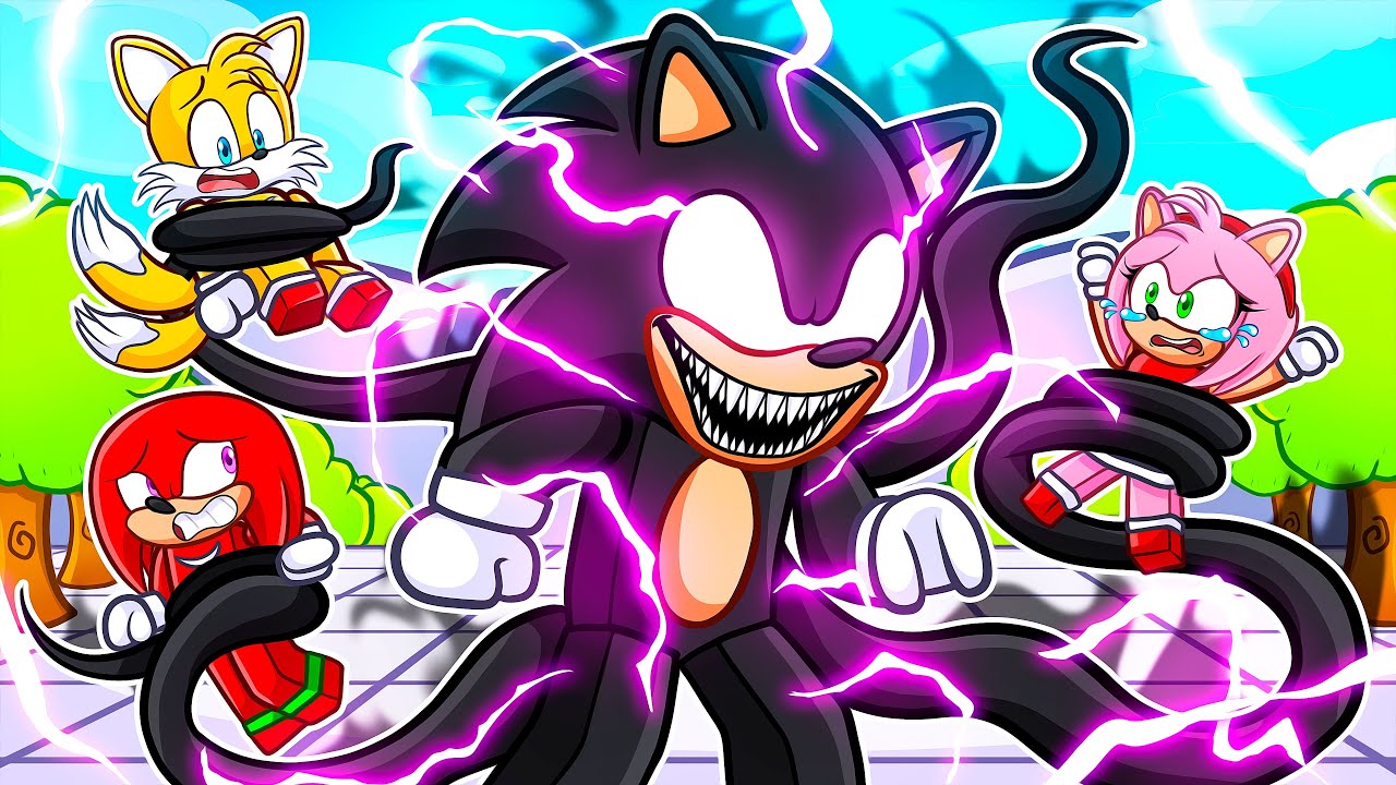 Becoming DARK SONIC To Troll MY FRIENDS In Roblox Strongest Battlegrounds..