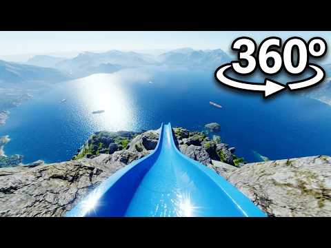 MOUNTAIN SLIDE in 360° | VR / 4K 😧