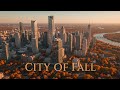 Dynamic drone footage of an urban scene | HDR Video | 4K