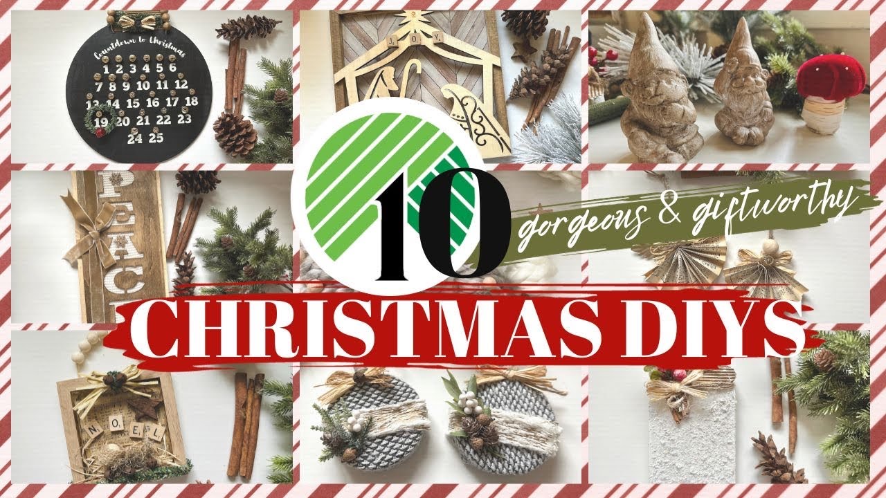 10 Gorgeous Dollar Tree Christmas DIY Crafts  