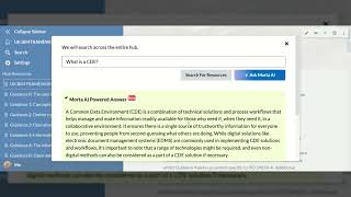 UK BIM Framework: Ask AI  "What is a CDE?"