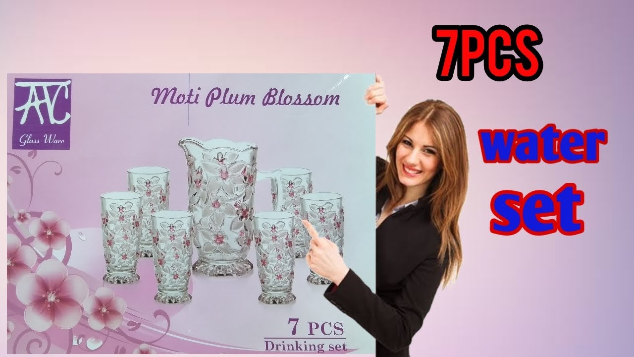 New design 7 piece water set unboxing