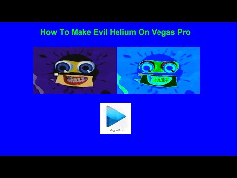 How To Make Evil Helium On Vegas Pro