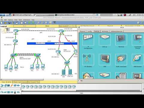 CCNA Lab configuring Point to Point (PPP), CHAP and AAA