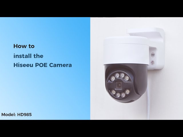 How to install the Hiseeu poe PTZ security camera HD985? - YouTube