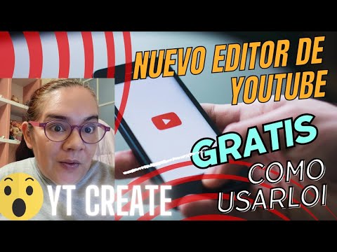 COMO USAR el NUEVO EDITOR de YOUTUBE/ YT Create/EDITOR GRATIS/ MUSICA ...