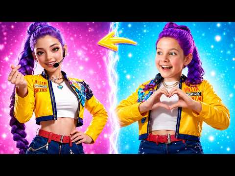 Girls Turn Into K-pop Superstars Through a Magic Line