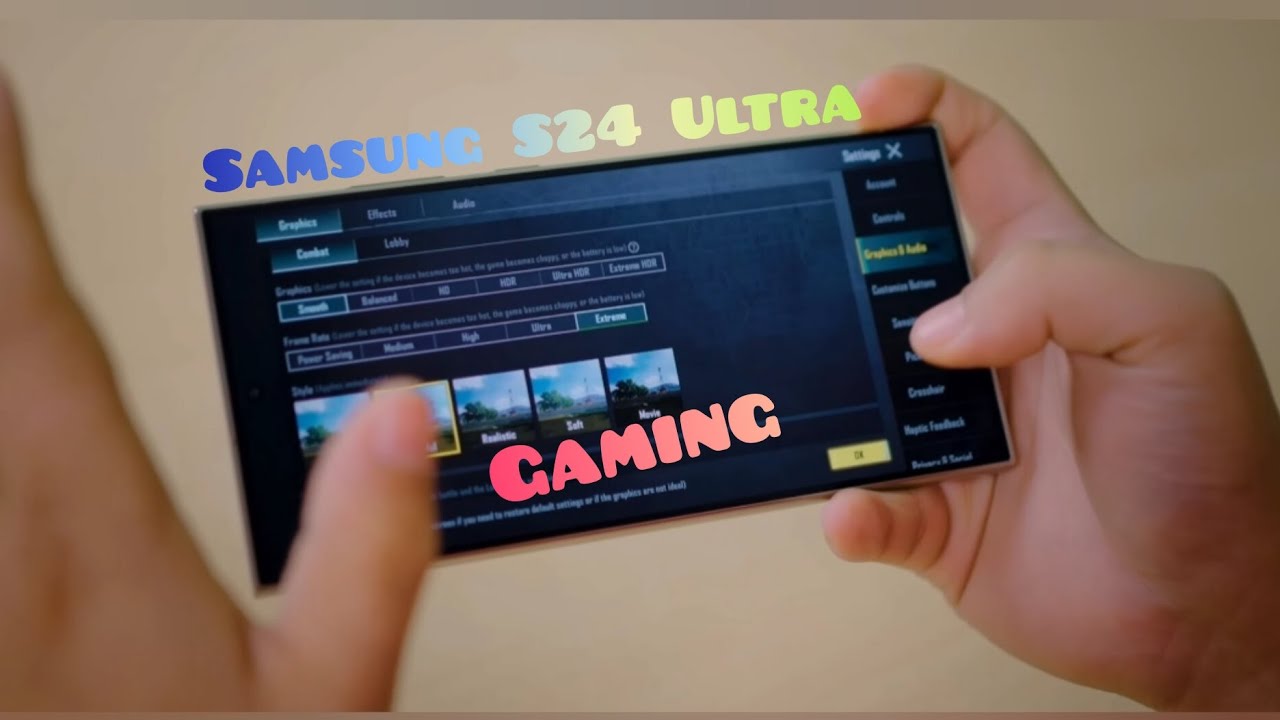 Samsung S24 Ultra For Gaming BGMI Graphics Gaming Phone Tech YouTube 