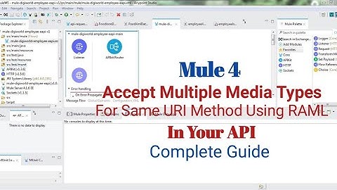 Mule 4 - Accept Multiple Media Types for the Same URI Method using RAML