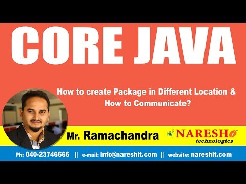 How to create Package in Different Location & How to Communicate? | Core Java Tutorial Videos