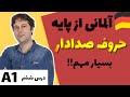 آلمانی از پایه به فارسی درس شیشم حروف صدادار الفبای آلمانی و تلفظ صحیح حروف 