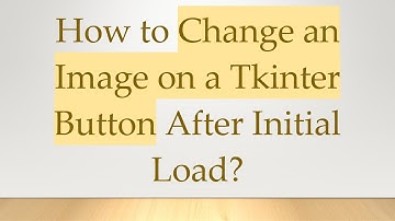 How to Change an Image on a Tkinter Button After Initial Load?