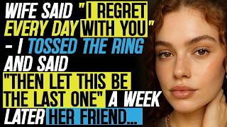 She Said “I Regret Every Day With You” — I Tossed the Ring and Said “Then Let This Be the Last On