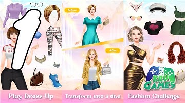 Dress Up - Trendy Fashionista & Outfit Maker Gameplay Walkthrough #1 (Android, IOS)