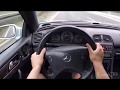 CLK 55 AMG on German Autobahn POV High Speed Driving