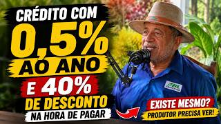 CRÉDITO COM 0,5% AO ANO E 40% DE DESCONTO? Luiz Cláudio Revela Oportunidades para o Produtor