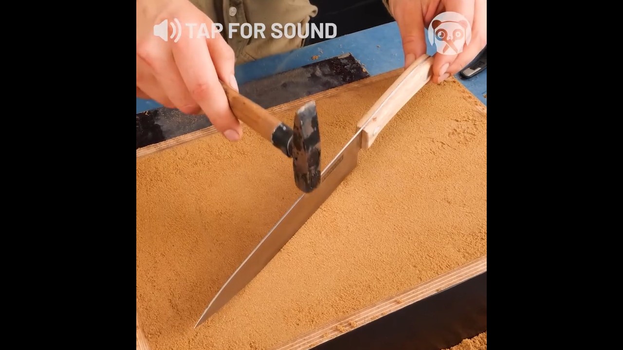 DIY Knife By Casting Metal in Sand