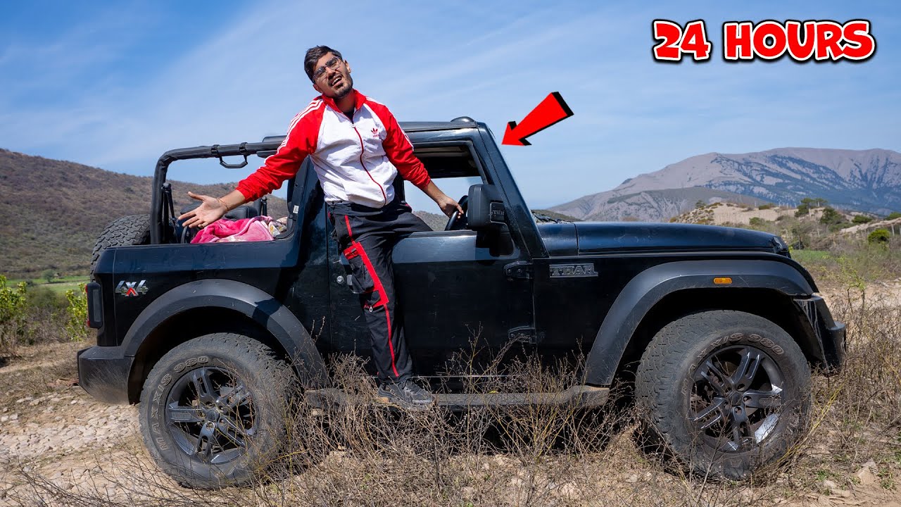 24 Hours In Thar 4x4 Challenge *Open Roof* | क्या मै थार में 24 घंटे बिता पाउँगा?