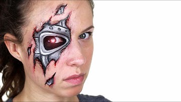 Robot / Terminator Makeup Tutorial