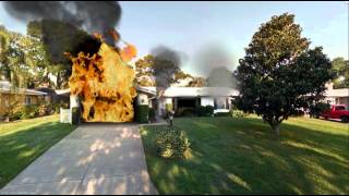 1-Story Single-Family Residential Fire Simulation