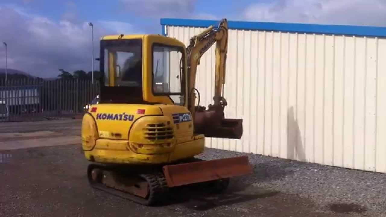 KOMATSU PC27R-8 UTILITY 3 TON MINI DIGGER - YouTube