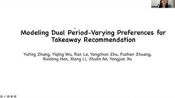 KDD 2023 - Modeling Dual Period-Varying Preferences for Takeaway Recommendation