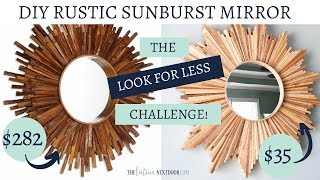 Look for Less Challenge April 2019  Yami & Lindsey - DIY Sunburst Mirror