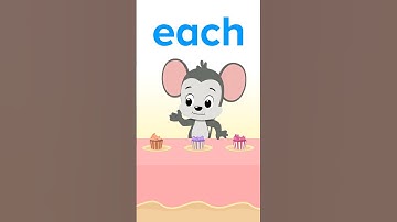 Kindergarten Sight Words: Each | ABCmouse #learning #education #sightwordsforkids #kindergarten