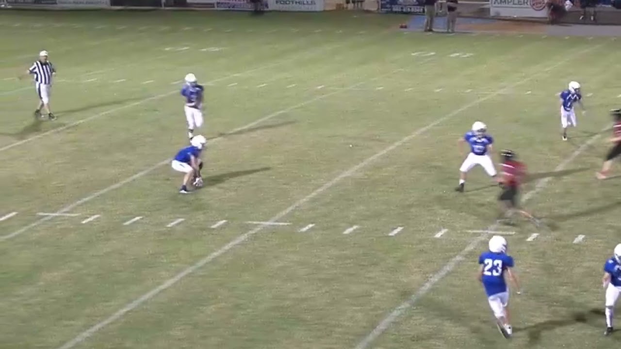 Kentucky Middle School Football Adams Vs Paintsville Extreme Hard Hit