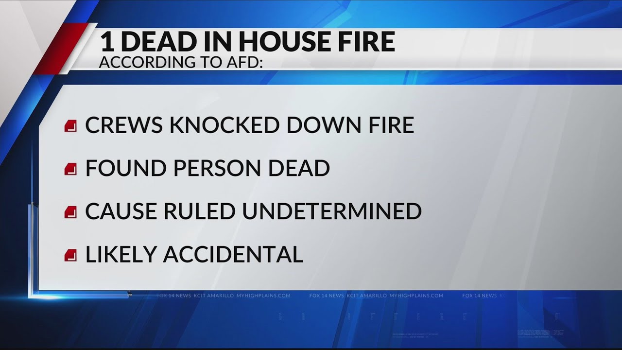 One person died after Friday evening house fire - YouTube