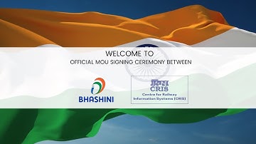 BHASHINI x CRIS MoU Journey Video | One Nation. Many Languages. One Connected Railway
