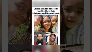 👦🖤 Lauren London's Sons Look Just Like Their Dads — Lil Wayne & Nipsey Hussle 😭🔥#shorts
