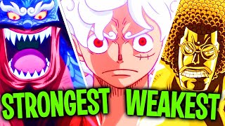 Strongest Mythical Zoan Devil Fruits In One Piece RANKED! Net Worth